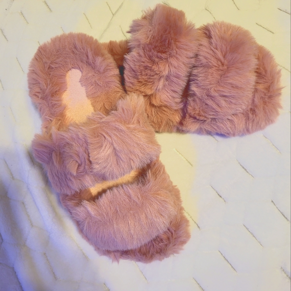 Fluffy Women Indoor Warm Home Slippers Bedroom